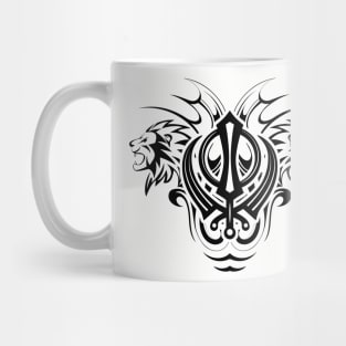 Decorative Sikh Khanda symbol Mug